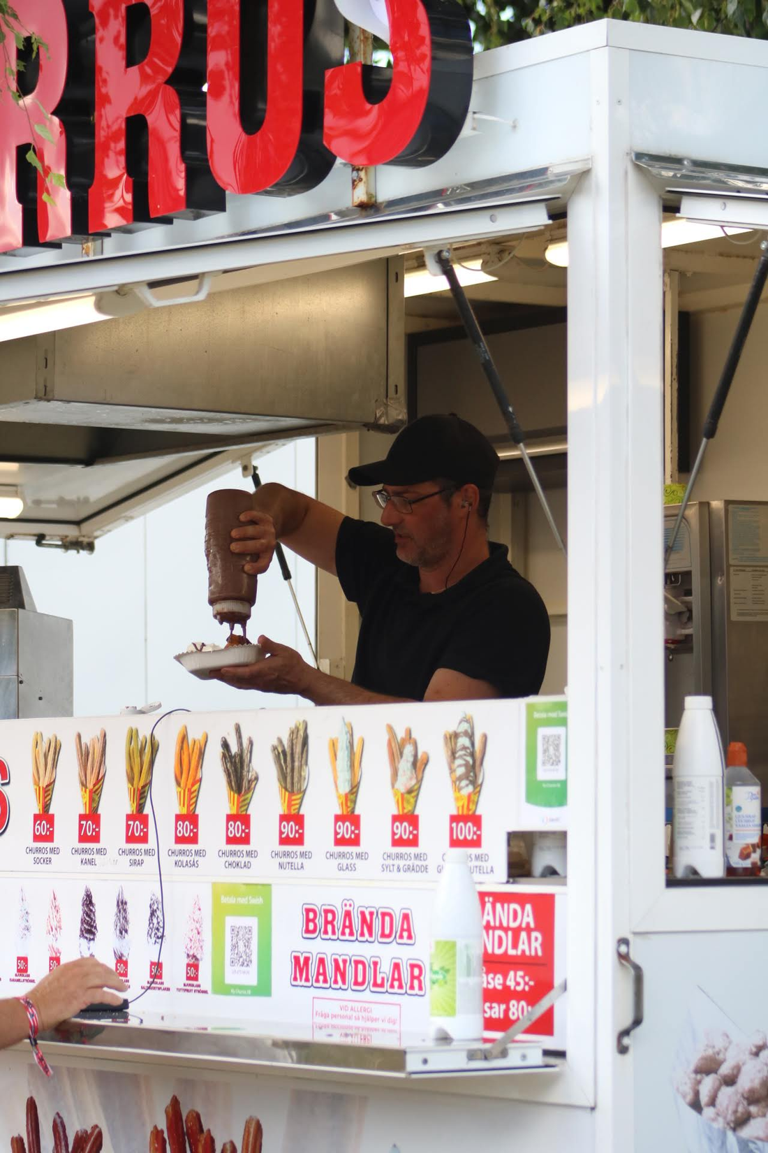 My Churros matvagn med prislista