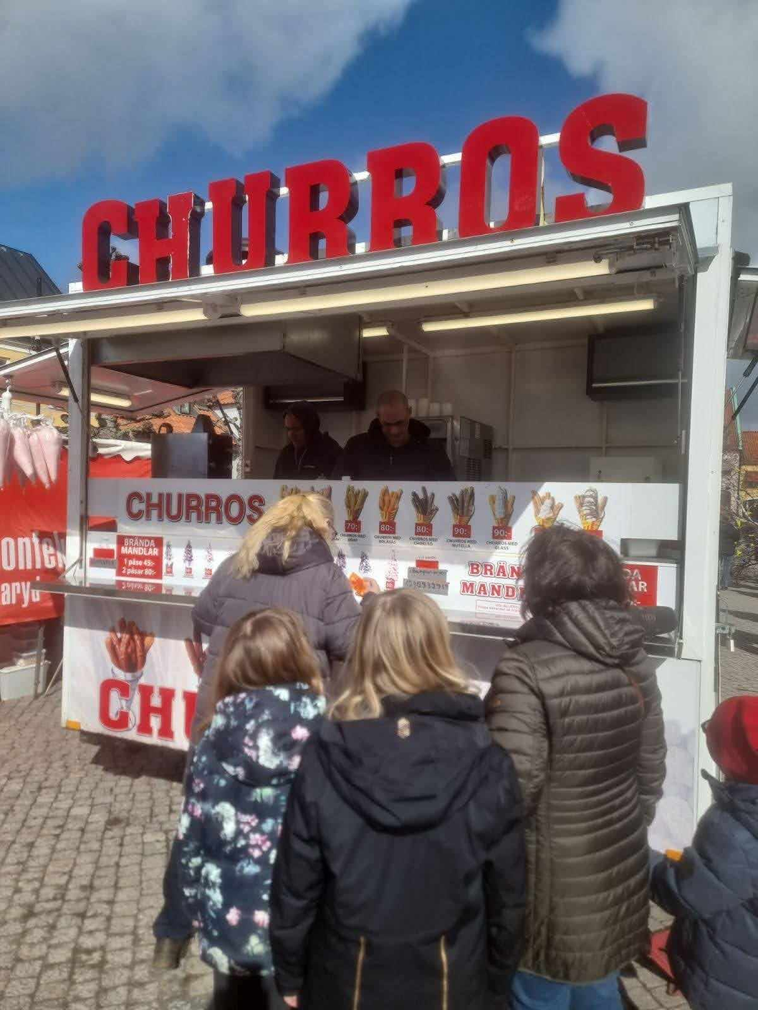 Churros i strut på torget