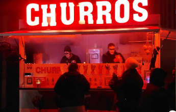 My Churros vagn kvällstid